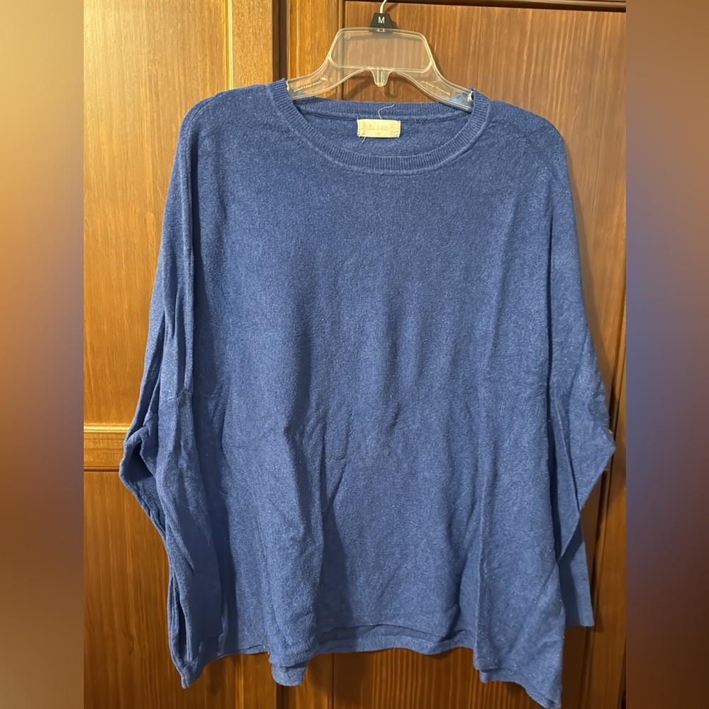 Blue Long Sleeve Top